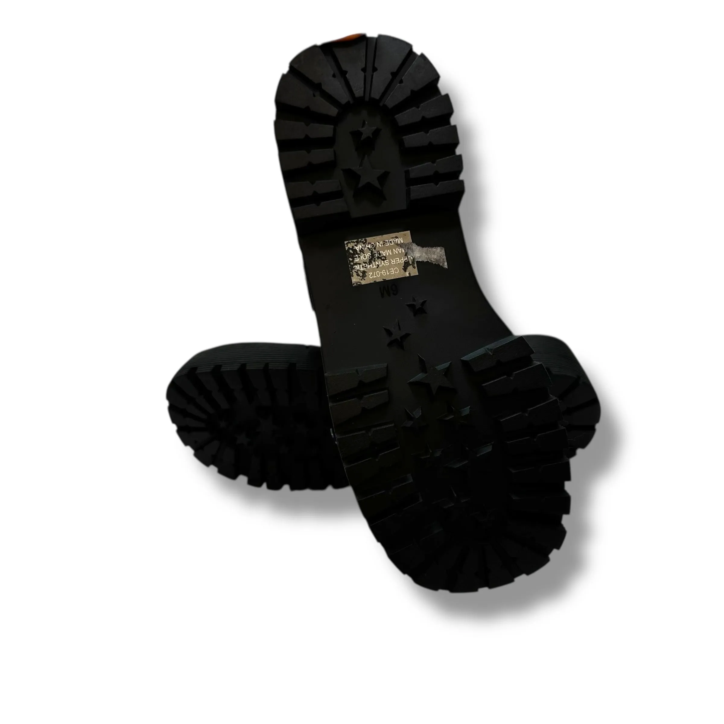3D Butterfly Clear Glitter Combat Boots Ankle Flats By Club Exx In Clear, Size: 6 Dolls Kill