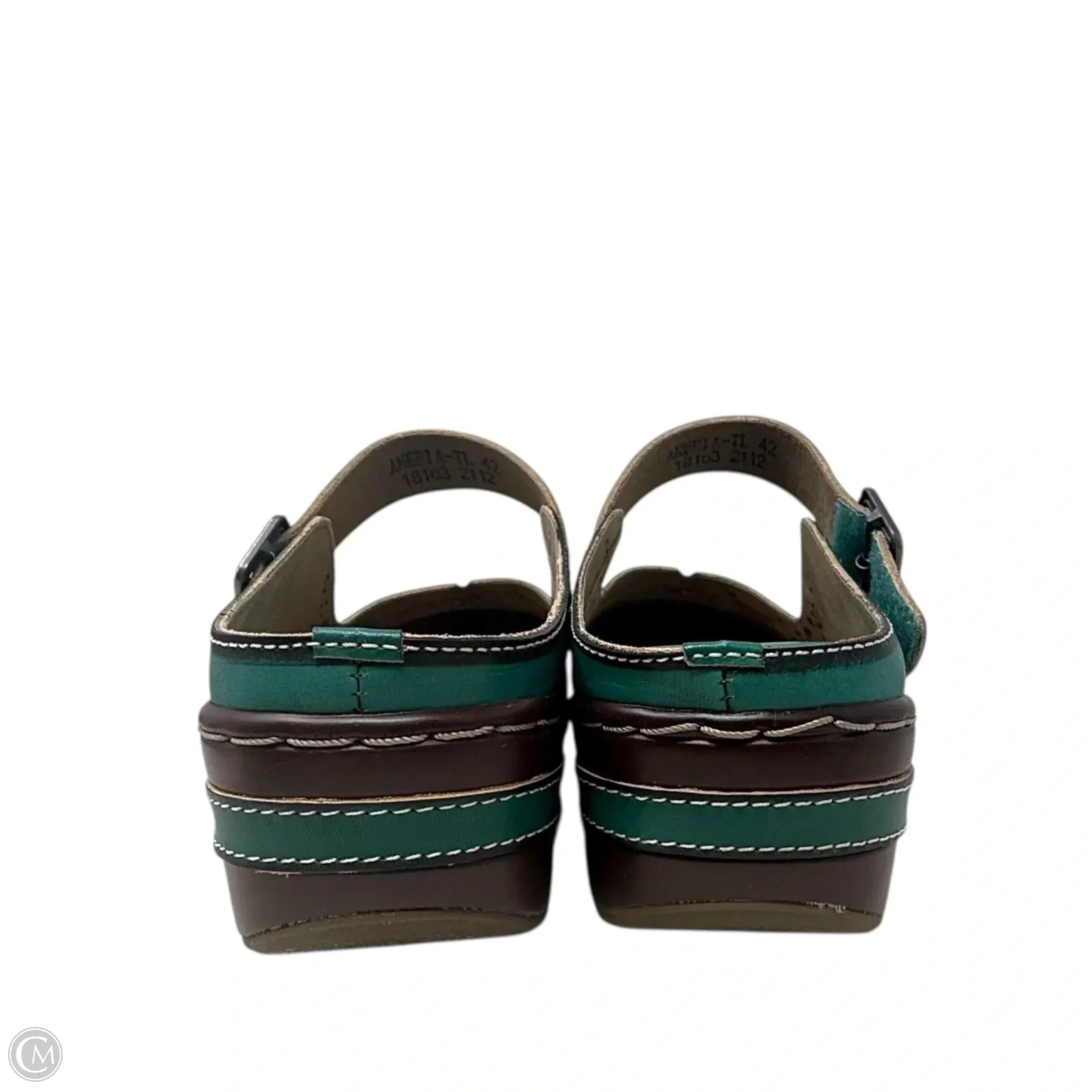 Aneria Clogs By Spring Step In Teal, Size: 11
