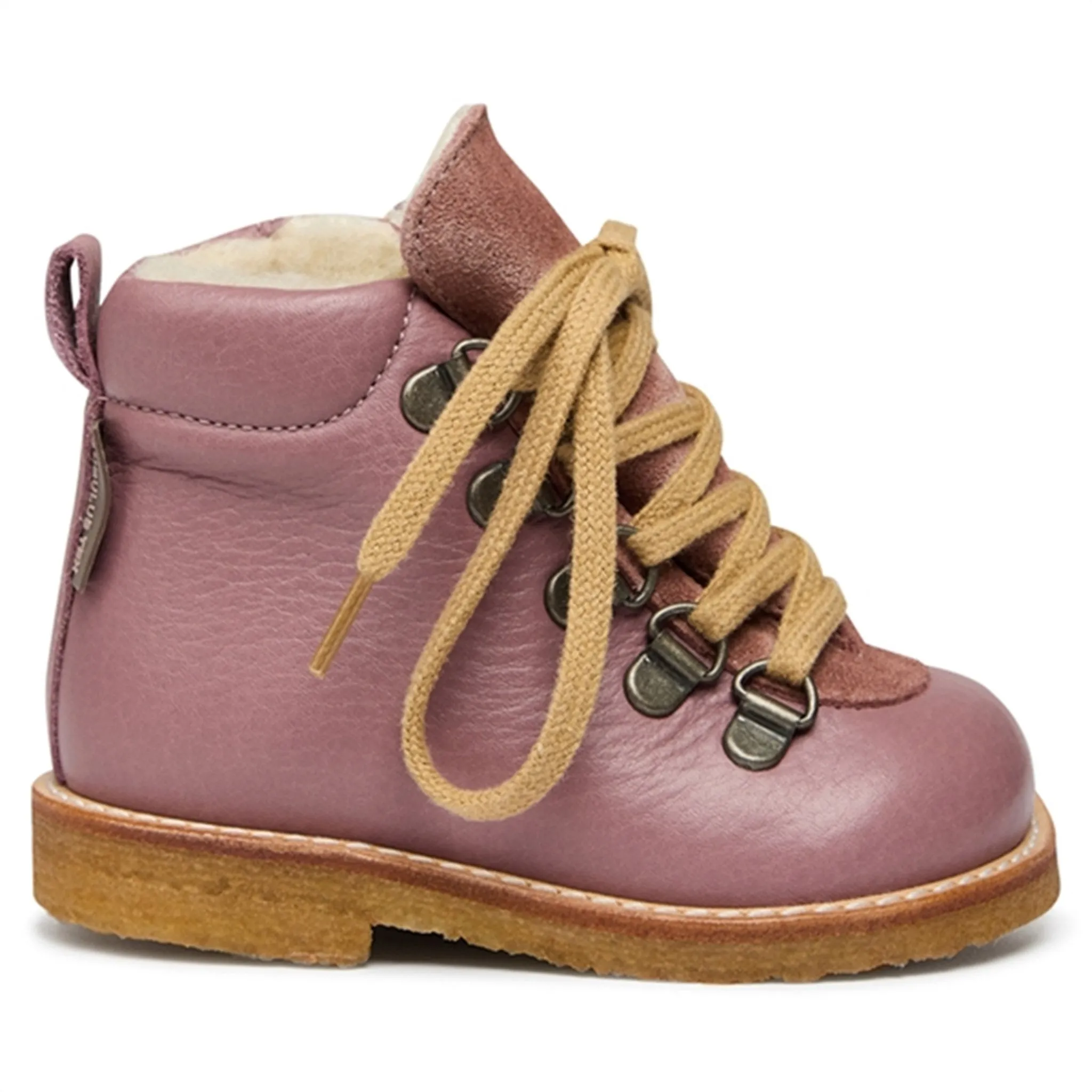 Angulus Beginner Tex Boots w Tie and Zipper Light Plum/Powder