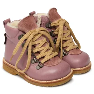 Angulus Beginner Tex Boots w Tie and Zipper Light Plum/Powder