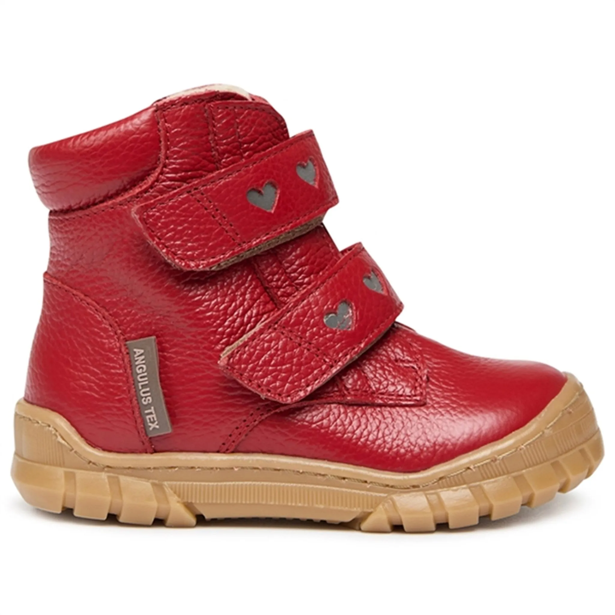 Angulus Beginner Tex-Boots w. Velcro and Reflex Red/Reflex