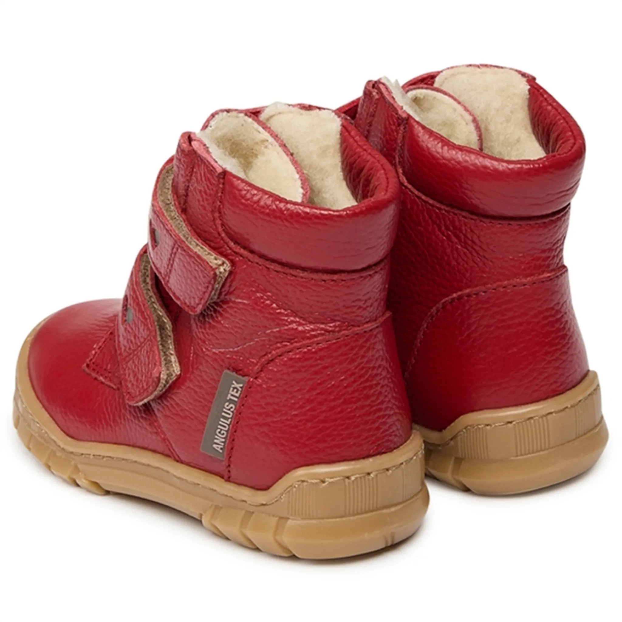 Angulus Beginner Tex-Boots w. Velcro and Reflex Red/Reflex