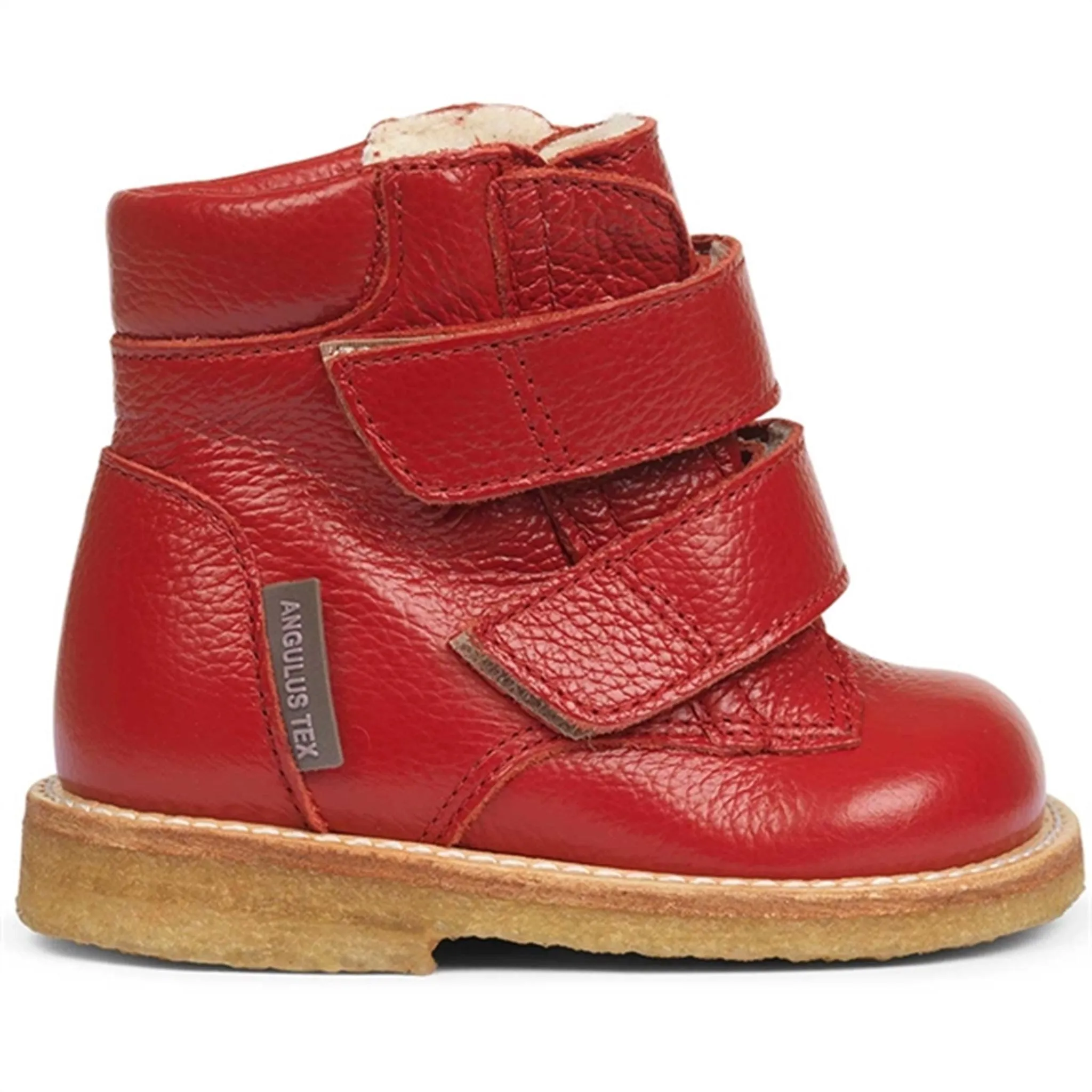 Angulus Beginner TEX Boots w. Velcro Dark Red 2025-101-2568