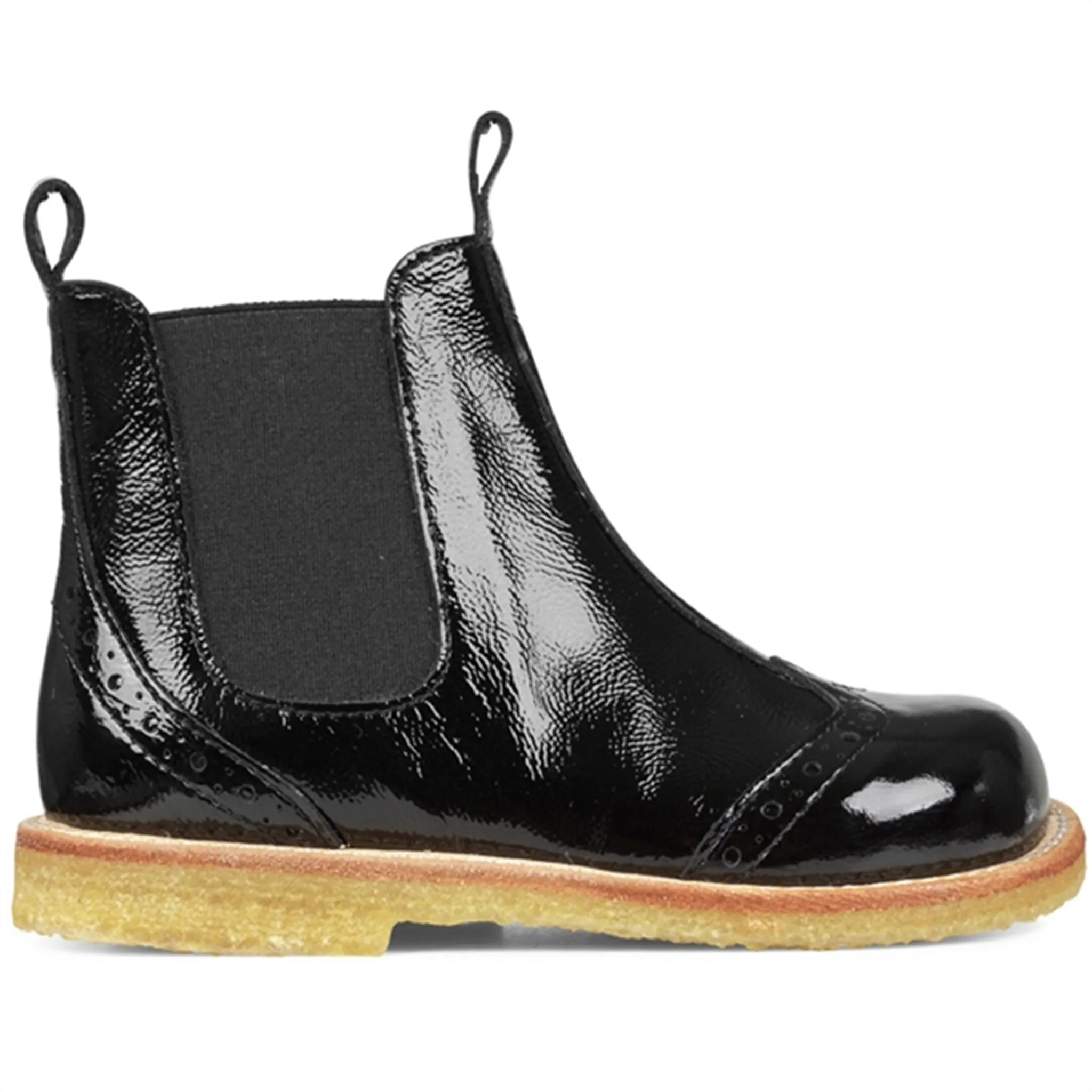 Angulus Chelsea Boots w Elastic Black/Black