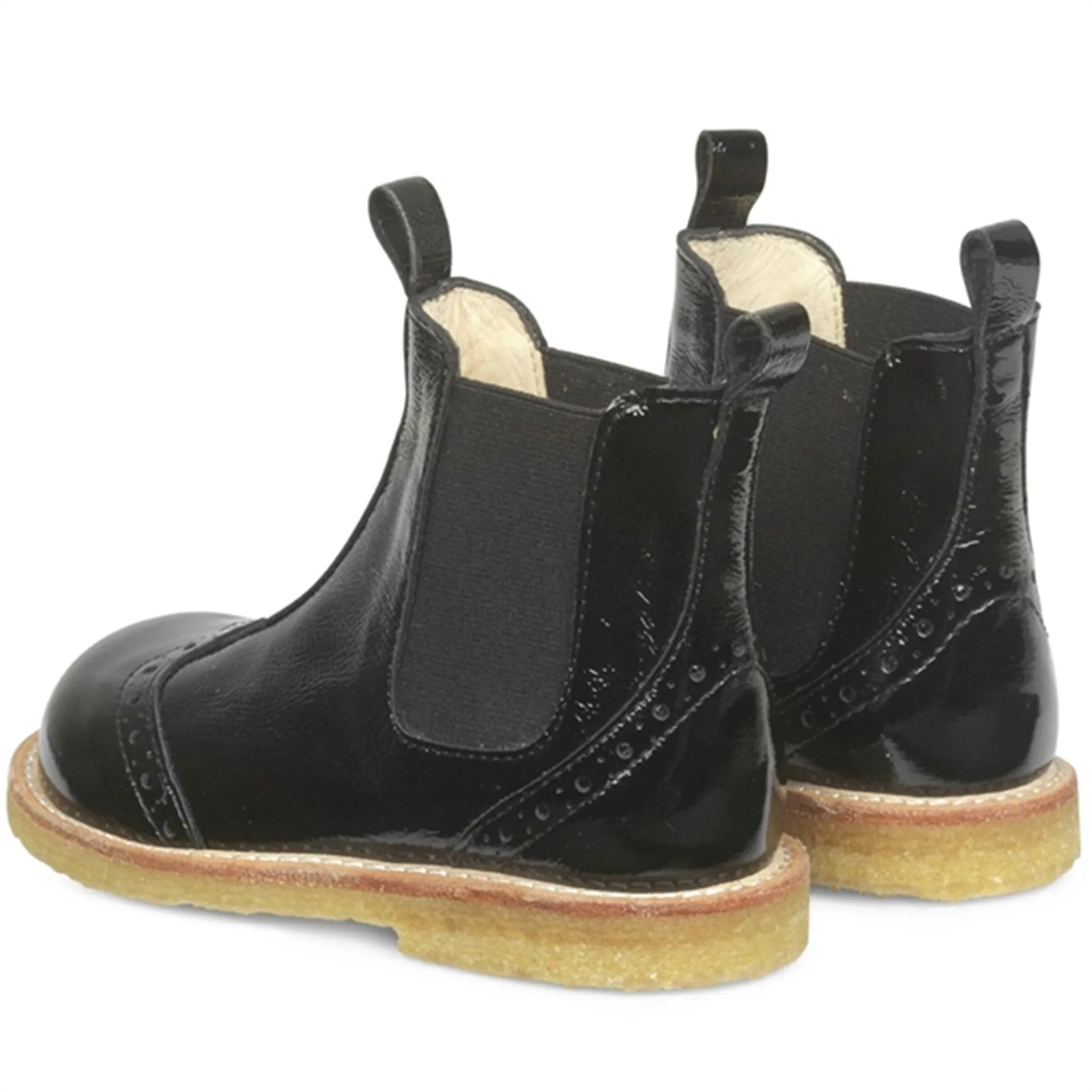 Angulus Chelsea Boots w Elastic Black/Black