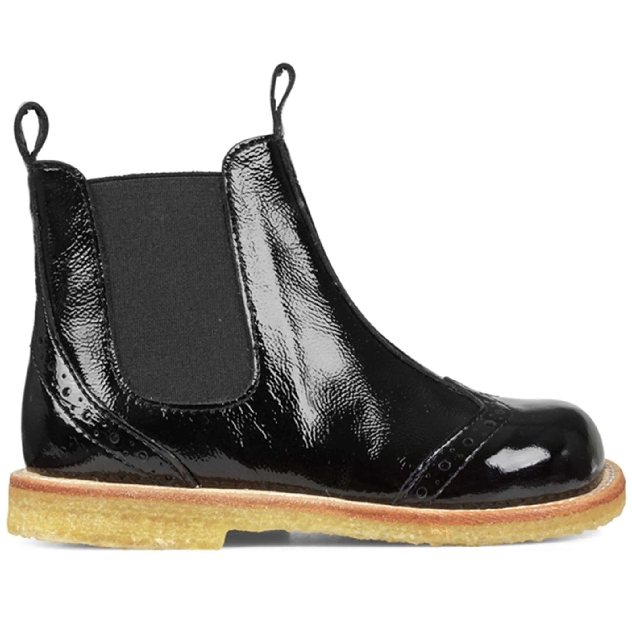 Angulus Chelsea Boots w Elastic Black/Black