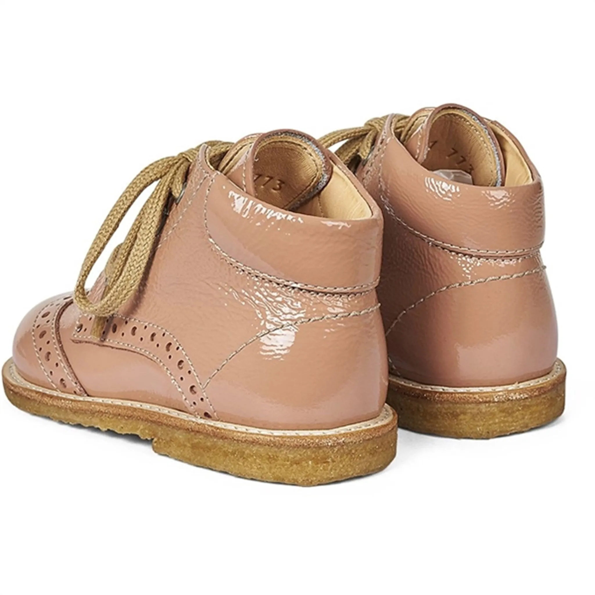 Angulus Starter Shoe W. Laces Dark Peach