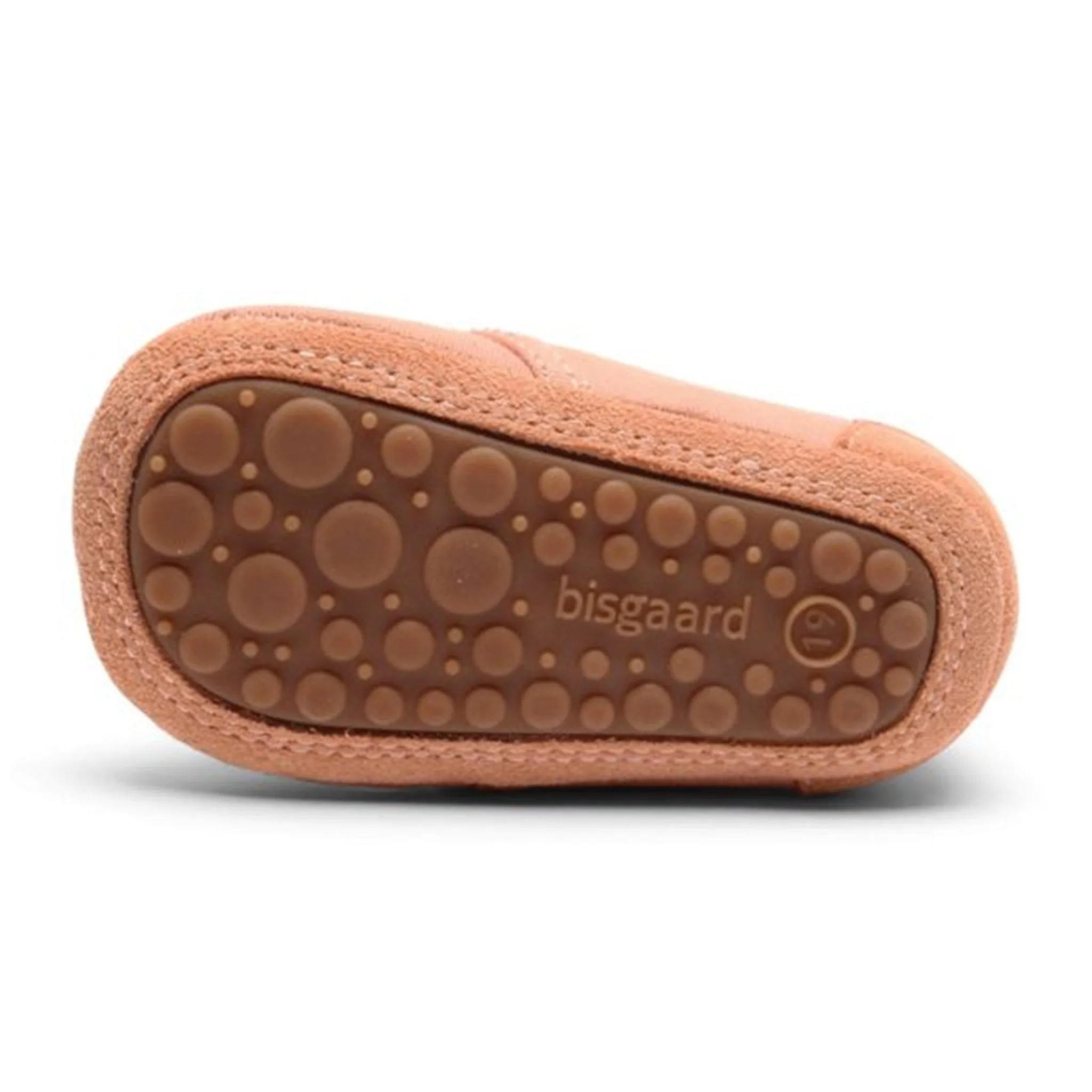 Bisgaard Indoor Shoes Cotton Velcro Nude