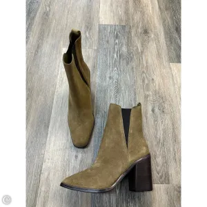 Boots Ankle Heels By Marc Fisher In Tan, Size: 8.5