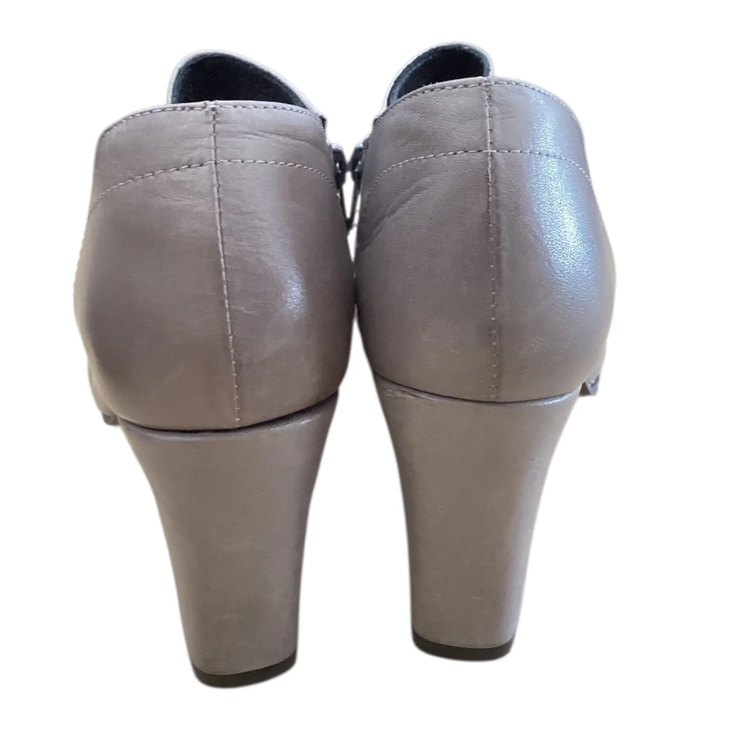 Boots Ankle Heels By Miz Mooz In Grey, Size:10