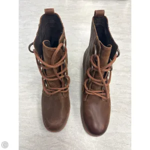 Boots Ankle Heels By Sorel In Brown, Size: 7