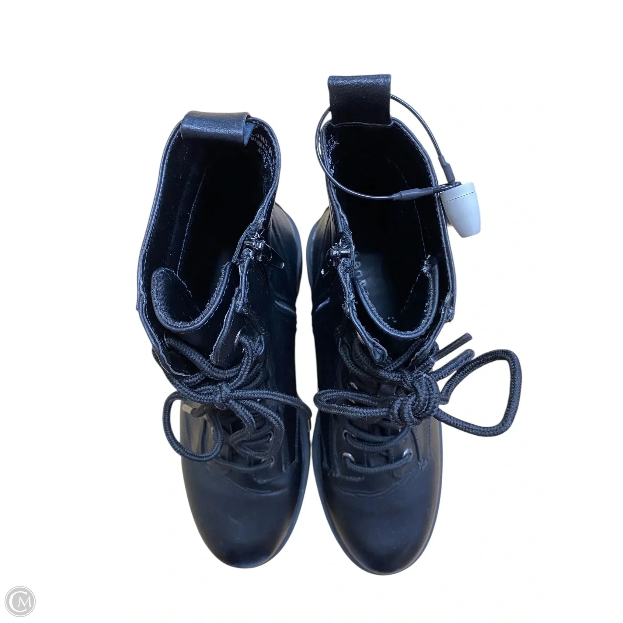 Boots Combat By Bamboo In Black, Size: 6.5