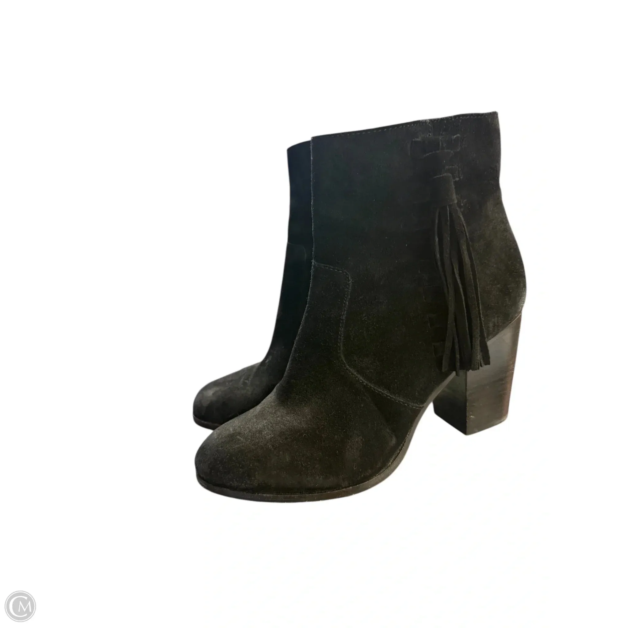 Boots Designer By Frye In Black, Size: 8