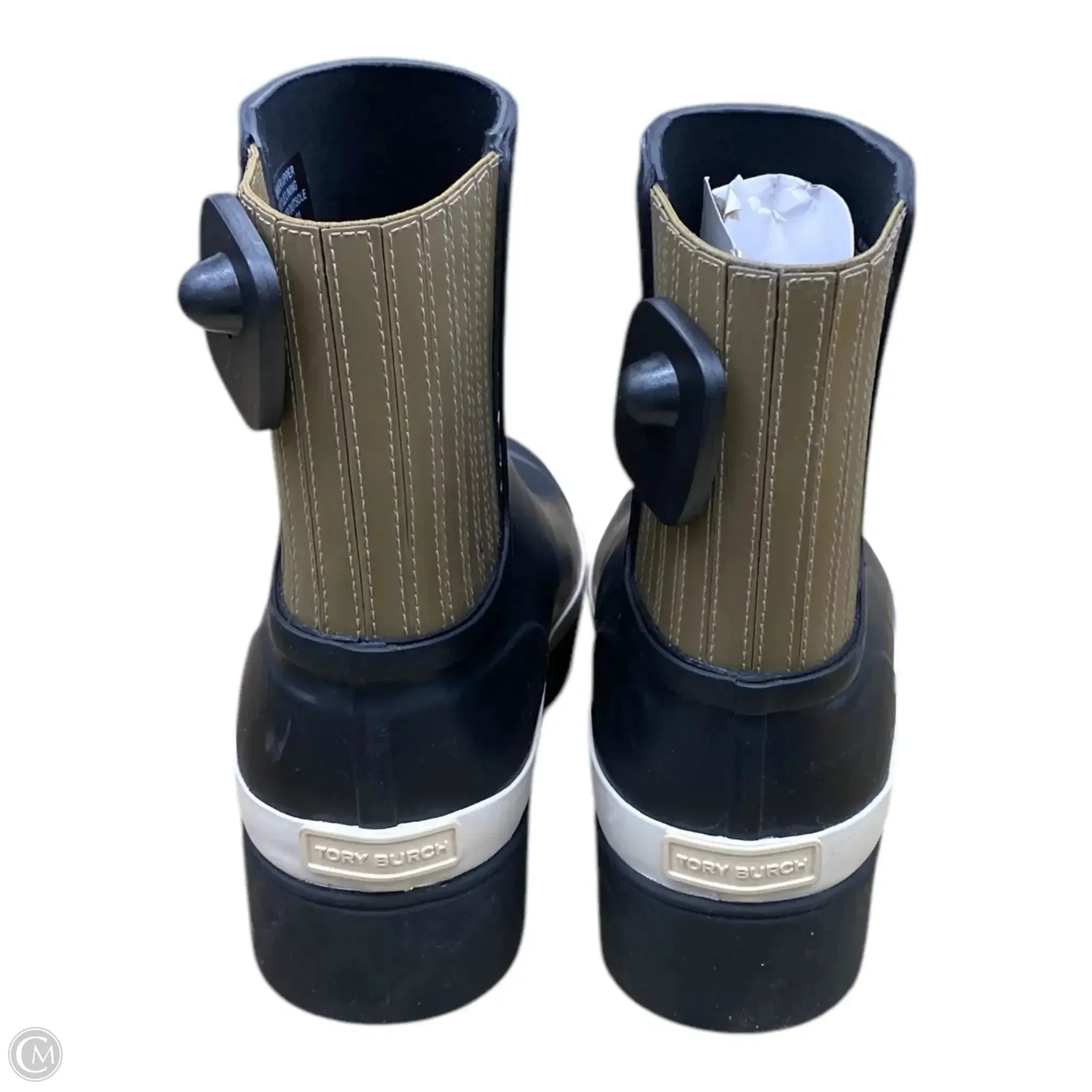 Boots Designer By Tory Burch In Black, Size: 10