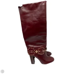 Boots Designer By Tory Burch In Red, Size: 8.5
