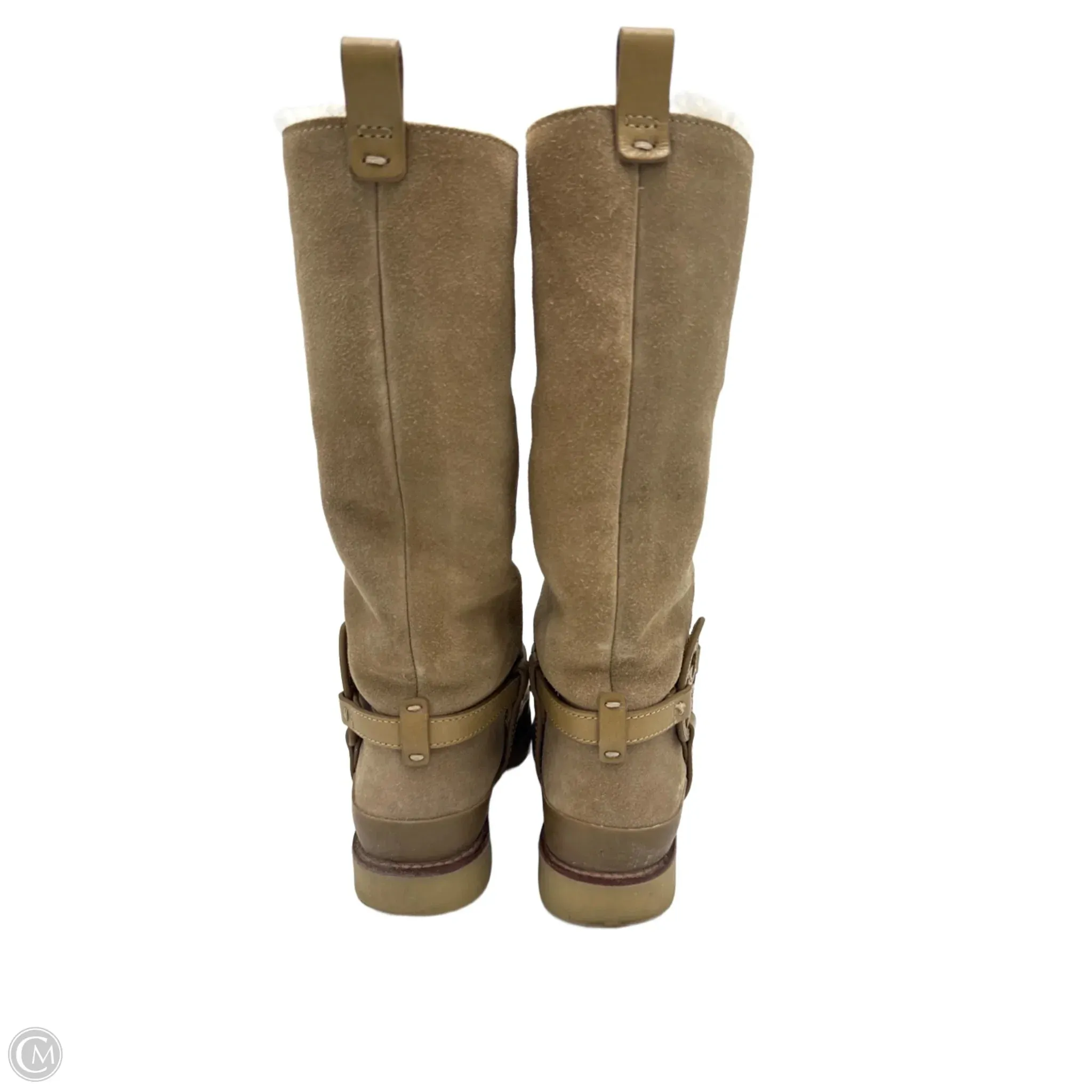 Boots Designer By Tory Burch In Tan, Size: 5