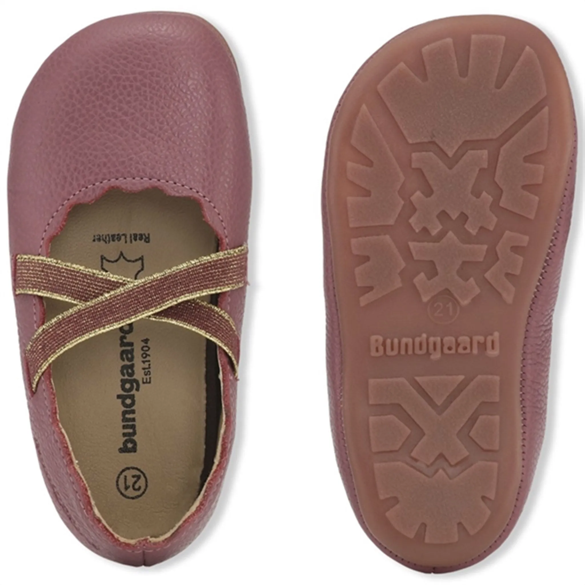 Bundgaard Tamara Ballerina Indoor Shoes Dark Rose M