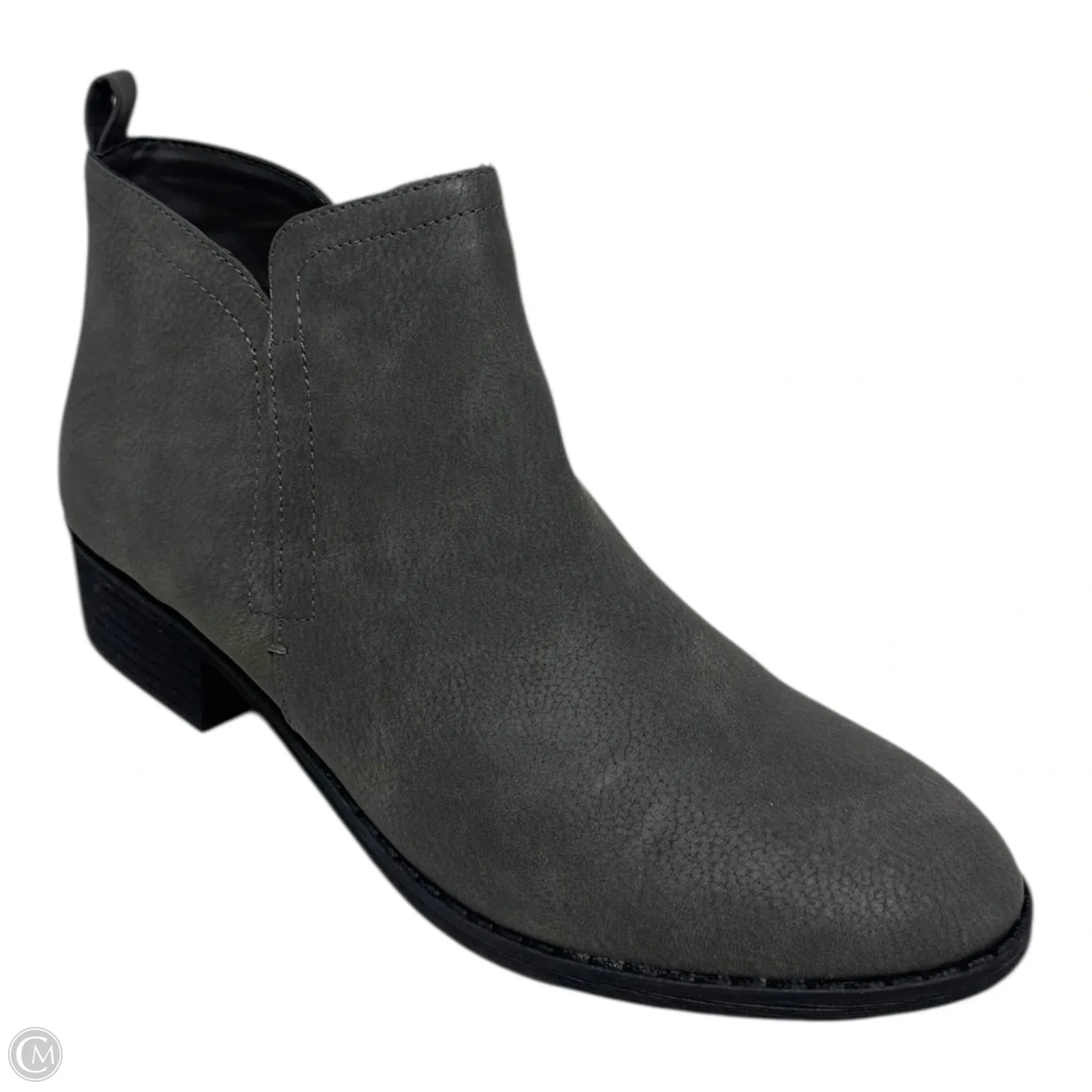 Cadee Boots Ankle Flats By Sun   Stone In Grey, Size: 10.5