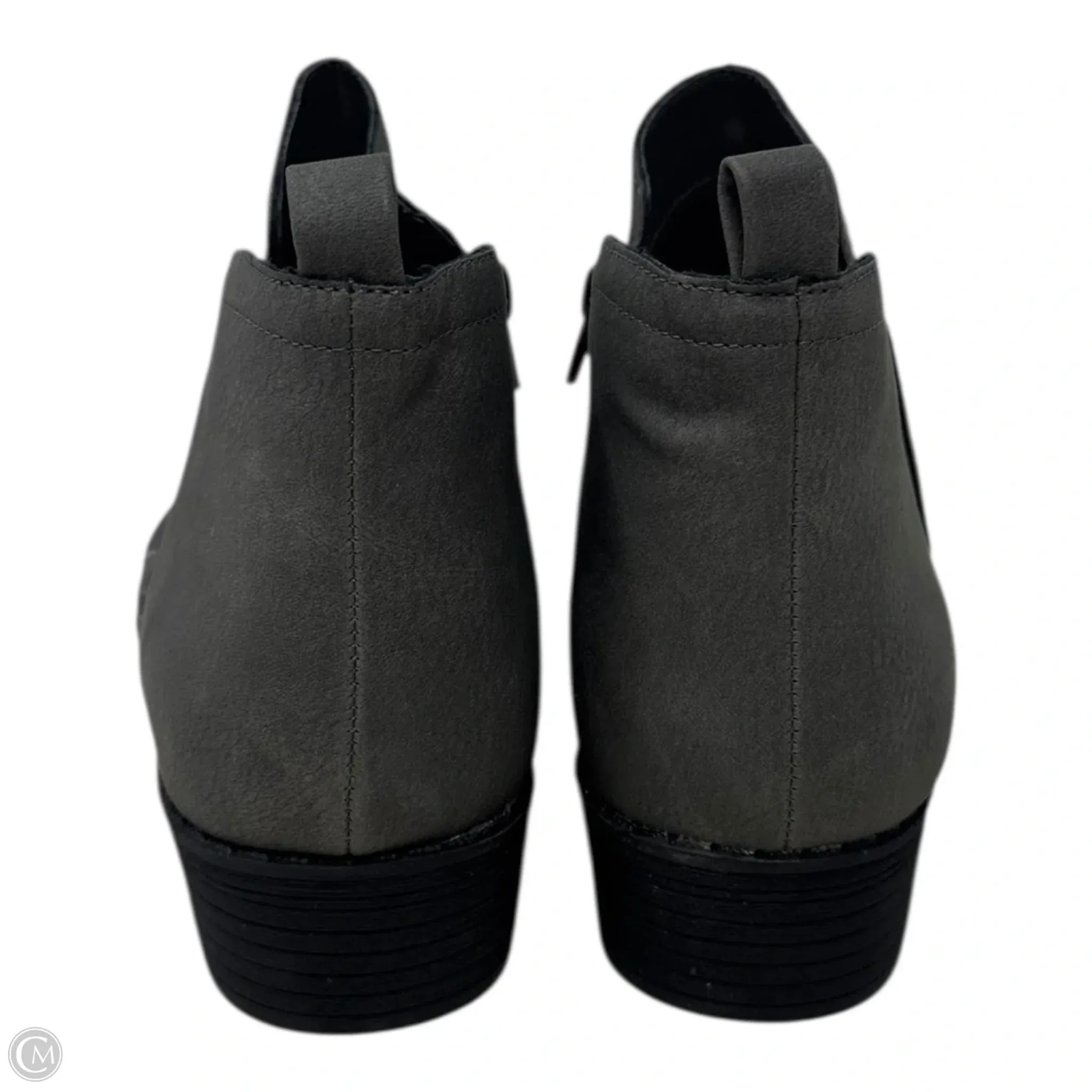 Cadee Boots Ankle Flats By Sun   Stone In Grey, Size: 10.5
