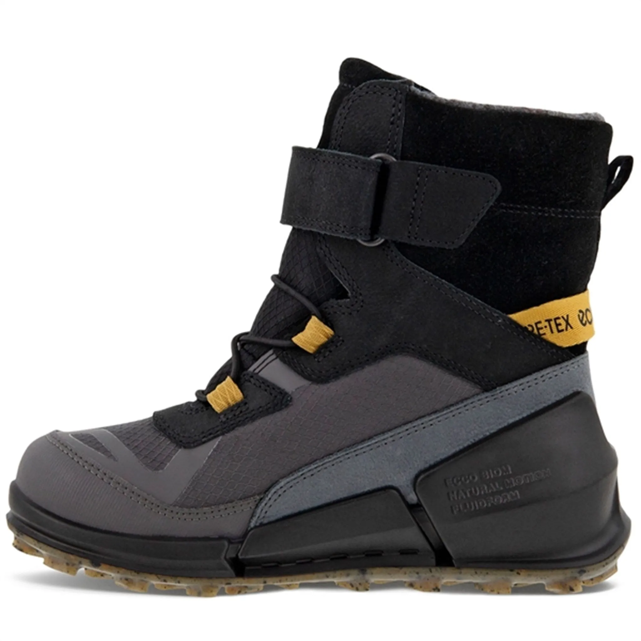 Ecco Biom K2 Mid-Cut Boot Multicolor Magnet Black