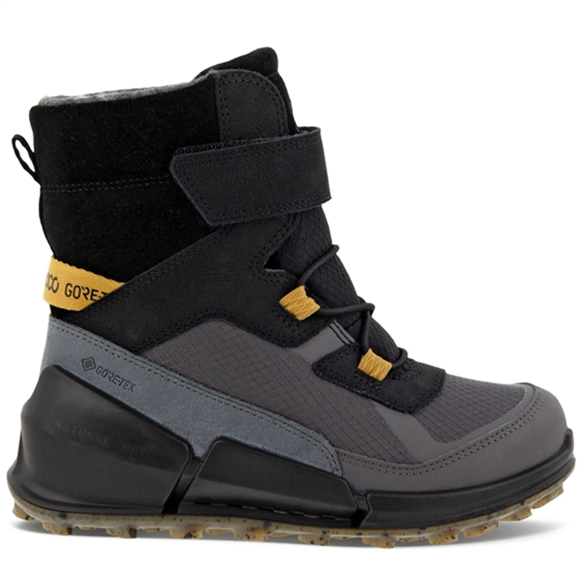 Ecco Biom K2 Mid-Cut Boot Multicolor Magnet Black