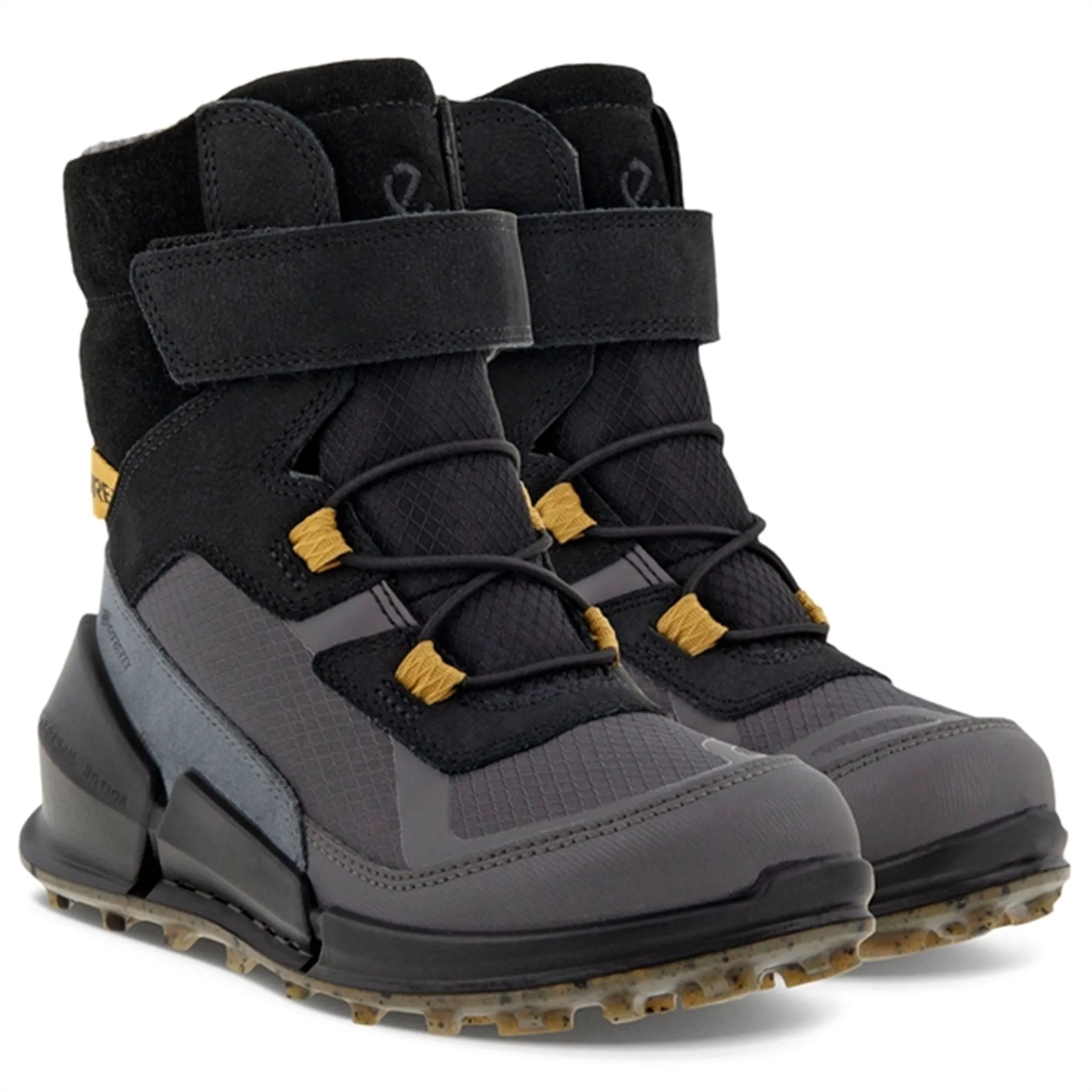 Ecco Biom K2 Mid-Cut Boot Multicolor Magnet Black