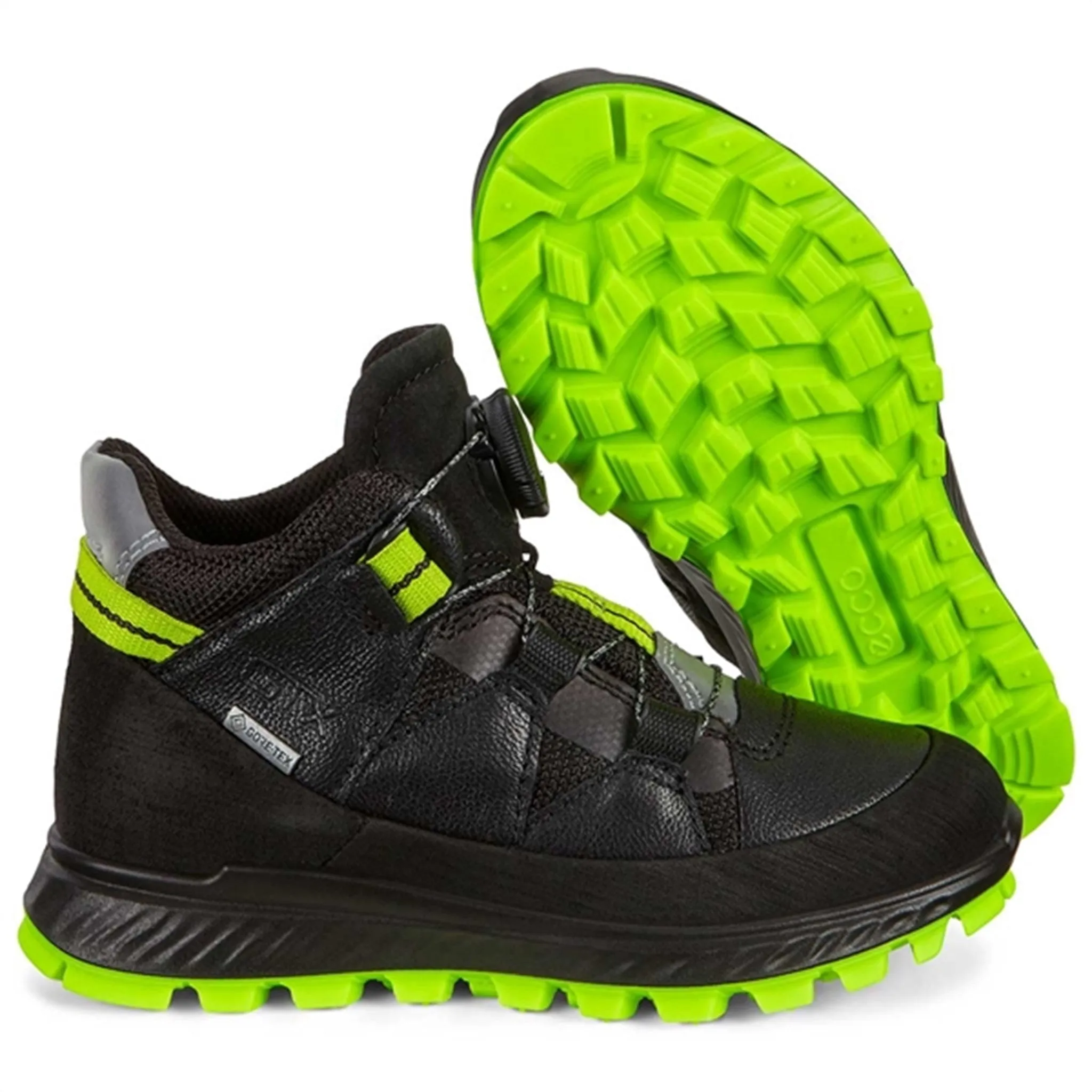 Ecco Exostrike Kids Boots Black Green