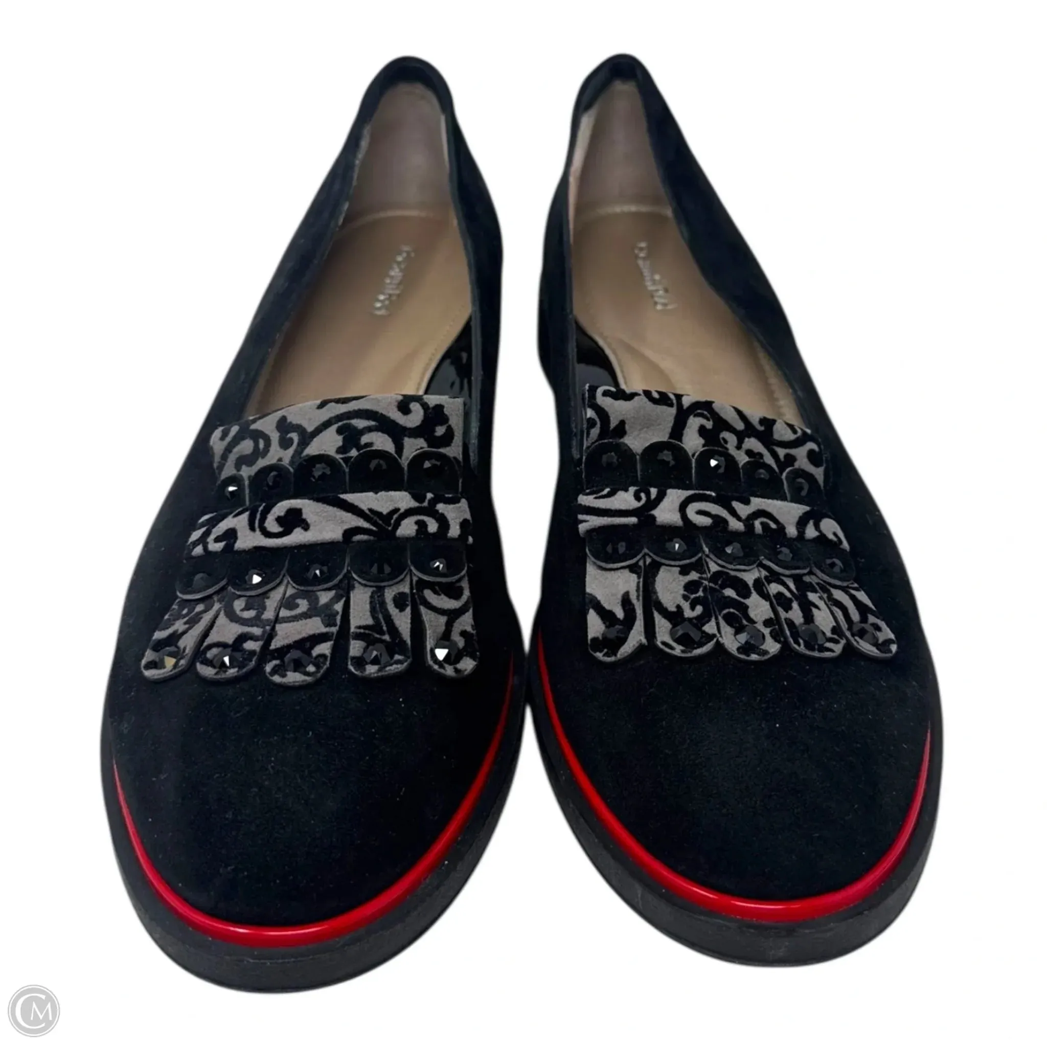 Elsie Kiltie Loafer Shoes Flats By Beautifeel In Black, Size: 11