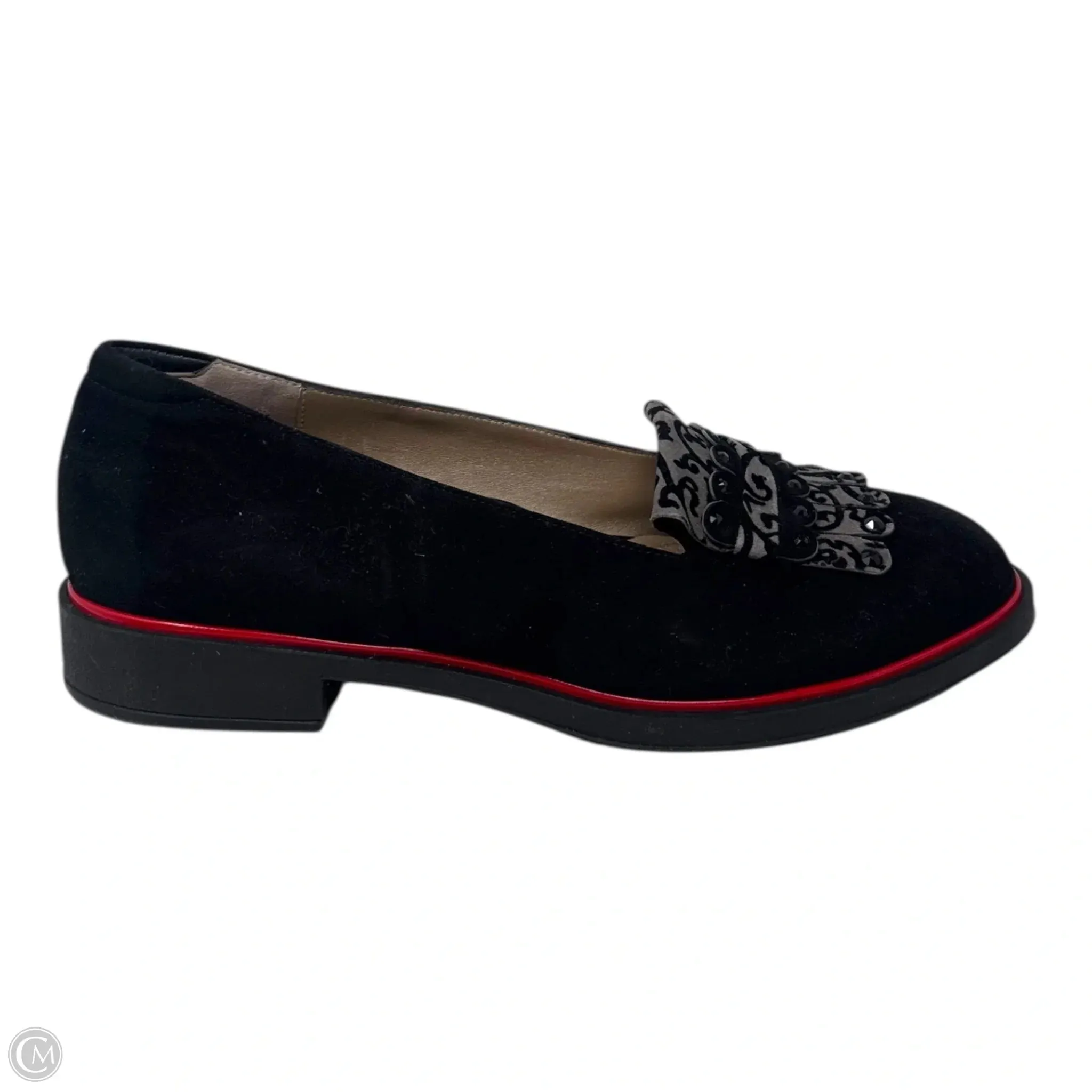 Elsie Kiltie Loafer Shoes Flats By Beautifeel In Black, Size: 11