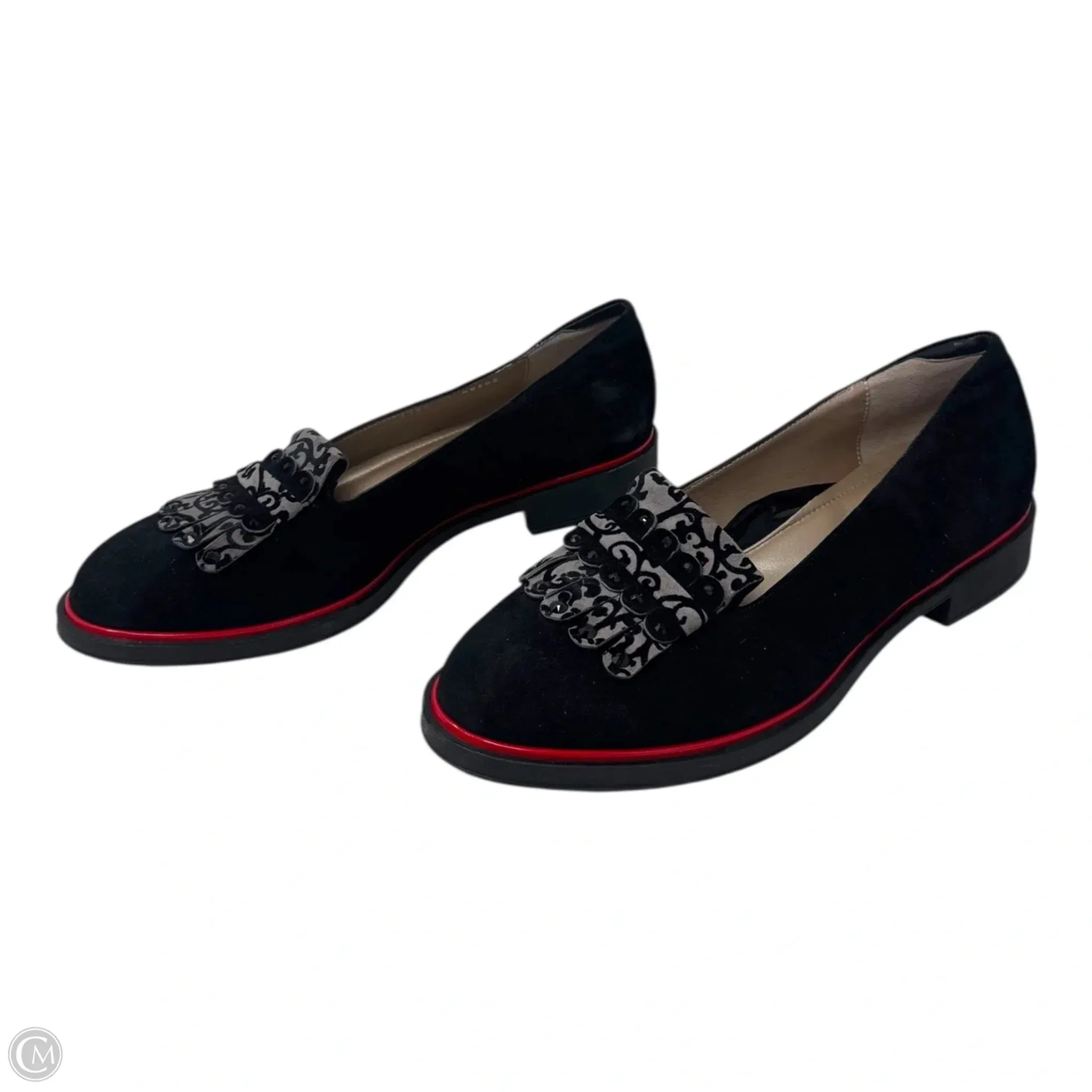 Elsie Kiltie Loafer Shoes Flats By Beautifeel In Black, Size: 11
