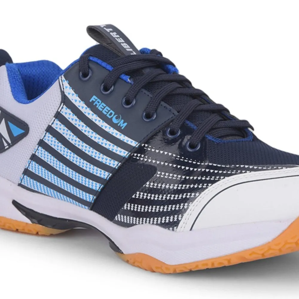 FREEDOM Sports Navy Blue Badminton & Pickleball Shoes For Men GRIPPER-02 By Liberty