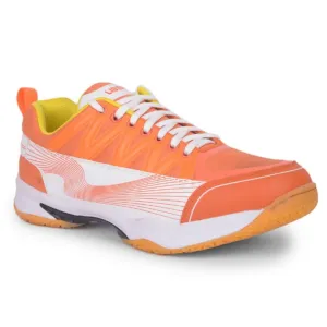 FREEDOM Sports Orange Badminton & PickleBall Shoes For Men GRIPPER-01 By Liberty