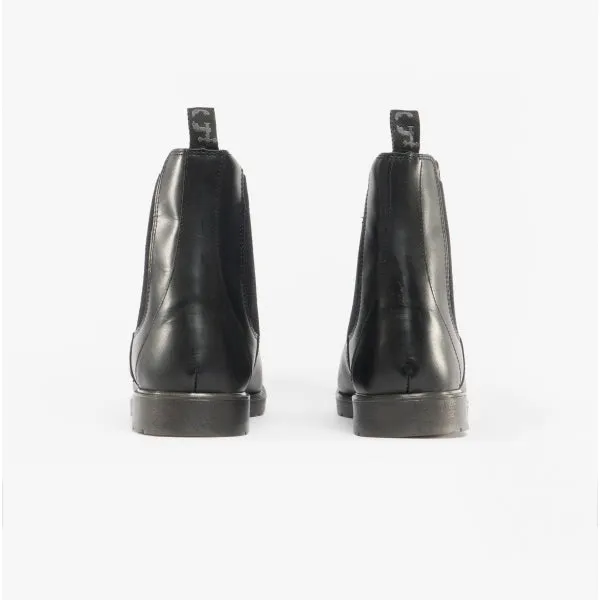 Grafters M186A Unisex Leather Gusset Chelsea Boots Black