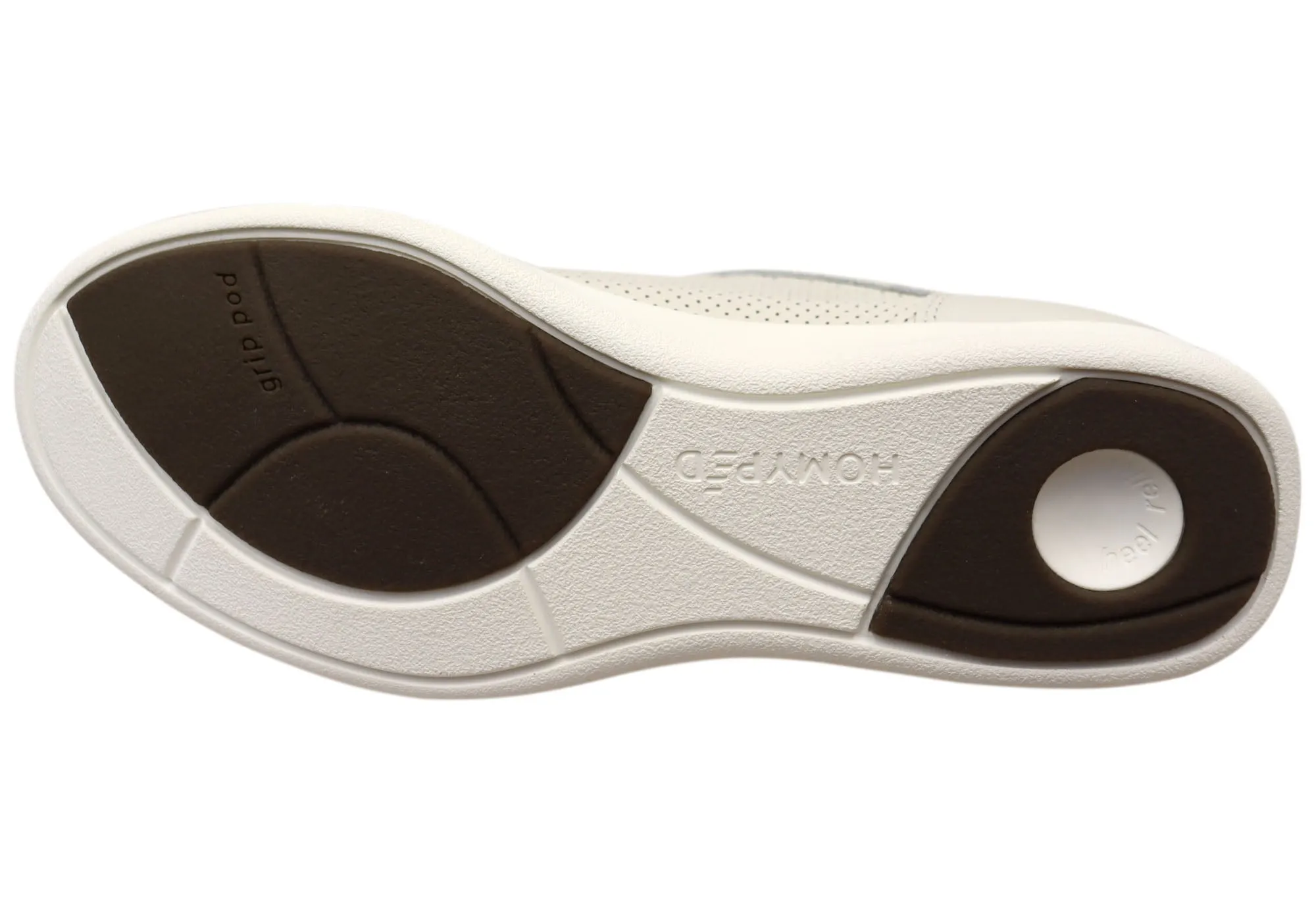 Homyped Carrie Lace Womens White Leather Casual Shoes