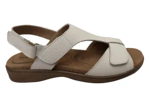 Homyped Devika Womens Supportive Leather Wide Fit Sandals