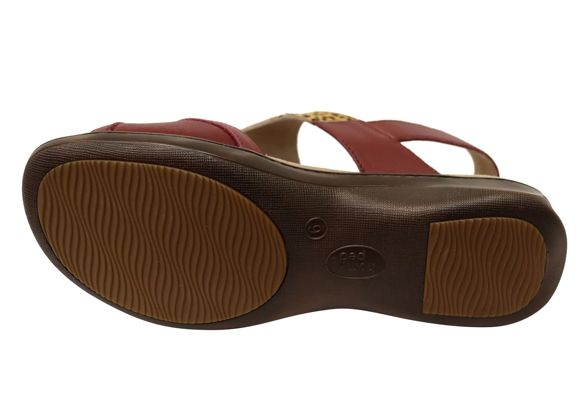 Homyped Devika Womens Supportive Leather Wide Fit Sandals