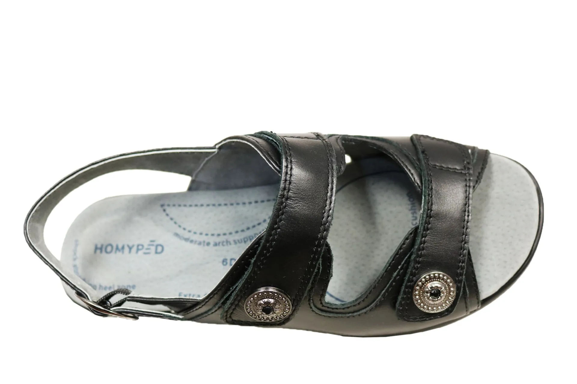 Homyped Waverley Womens Supportive Leather Wide Fit Sandals