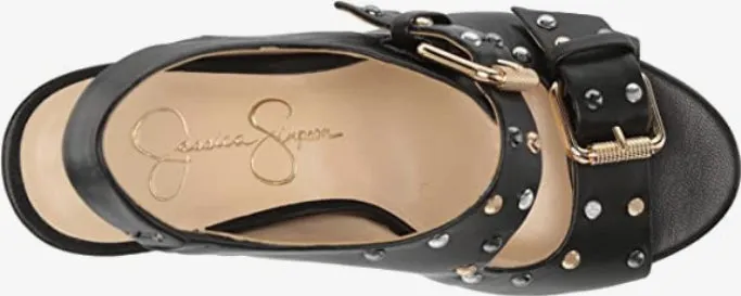 Jessica Simpson Tymina Women's Studded Leather Platform Wedge Sandals