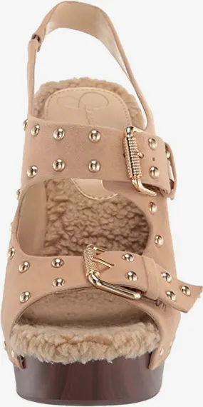 Jessica Simpson Tymina Women's Studded Leather Platform Wedge Sandals