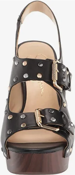 Jessica Simpson Tymina Women's Studded Leather Platform Wedge Sandals