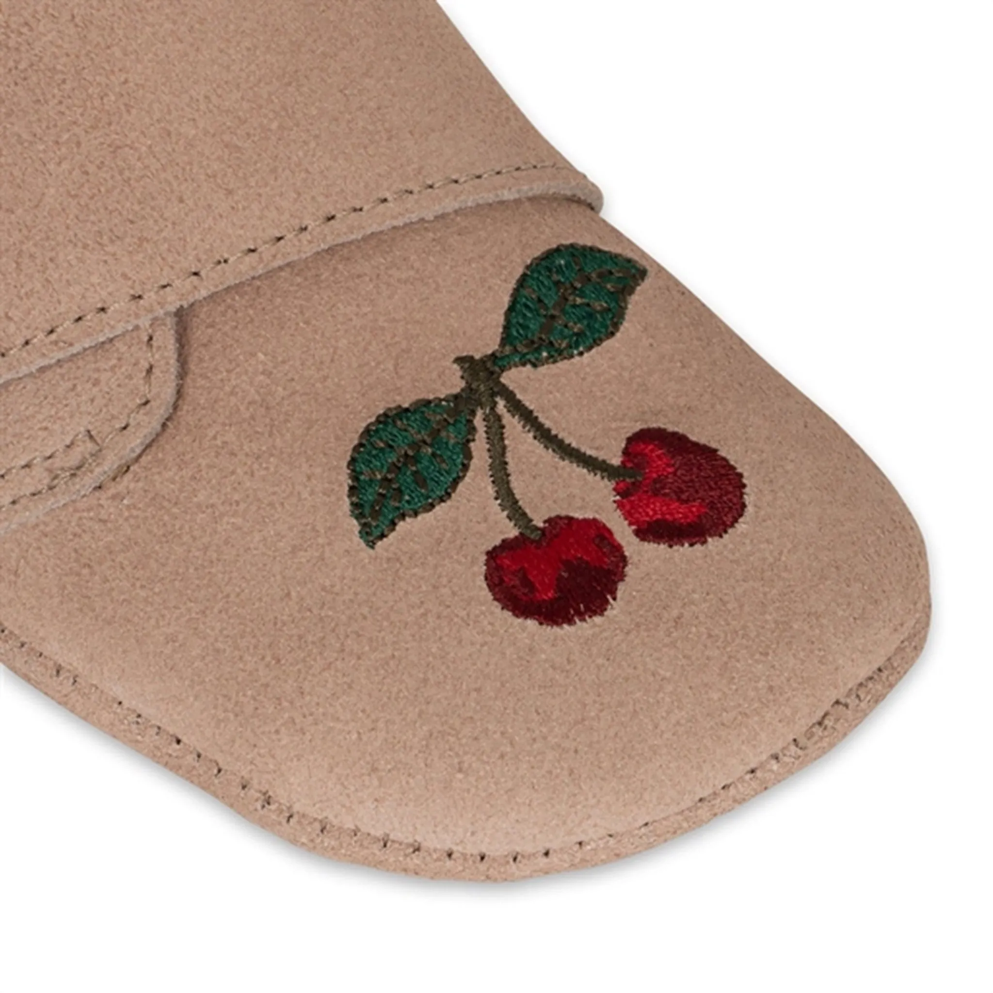 Konges Sløjd Mamour Embroidery Footies Dusty Pink