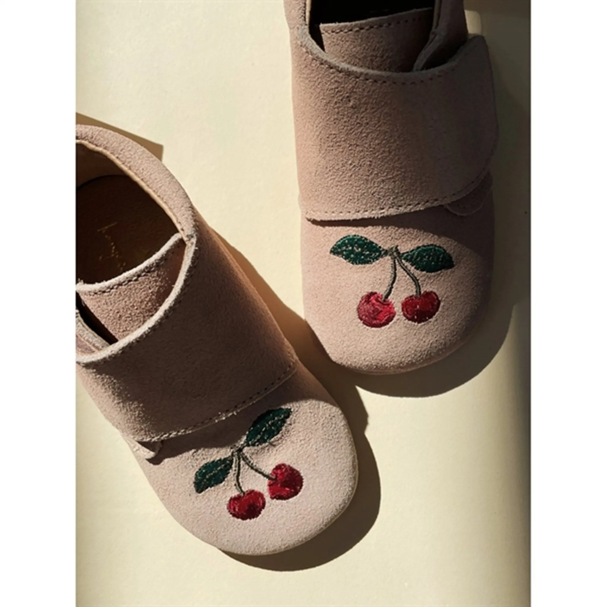 Konges Sløjd Mamour Embroidery Footies Dusty Pink