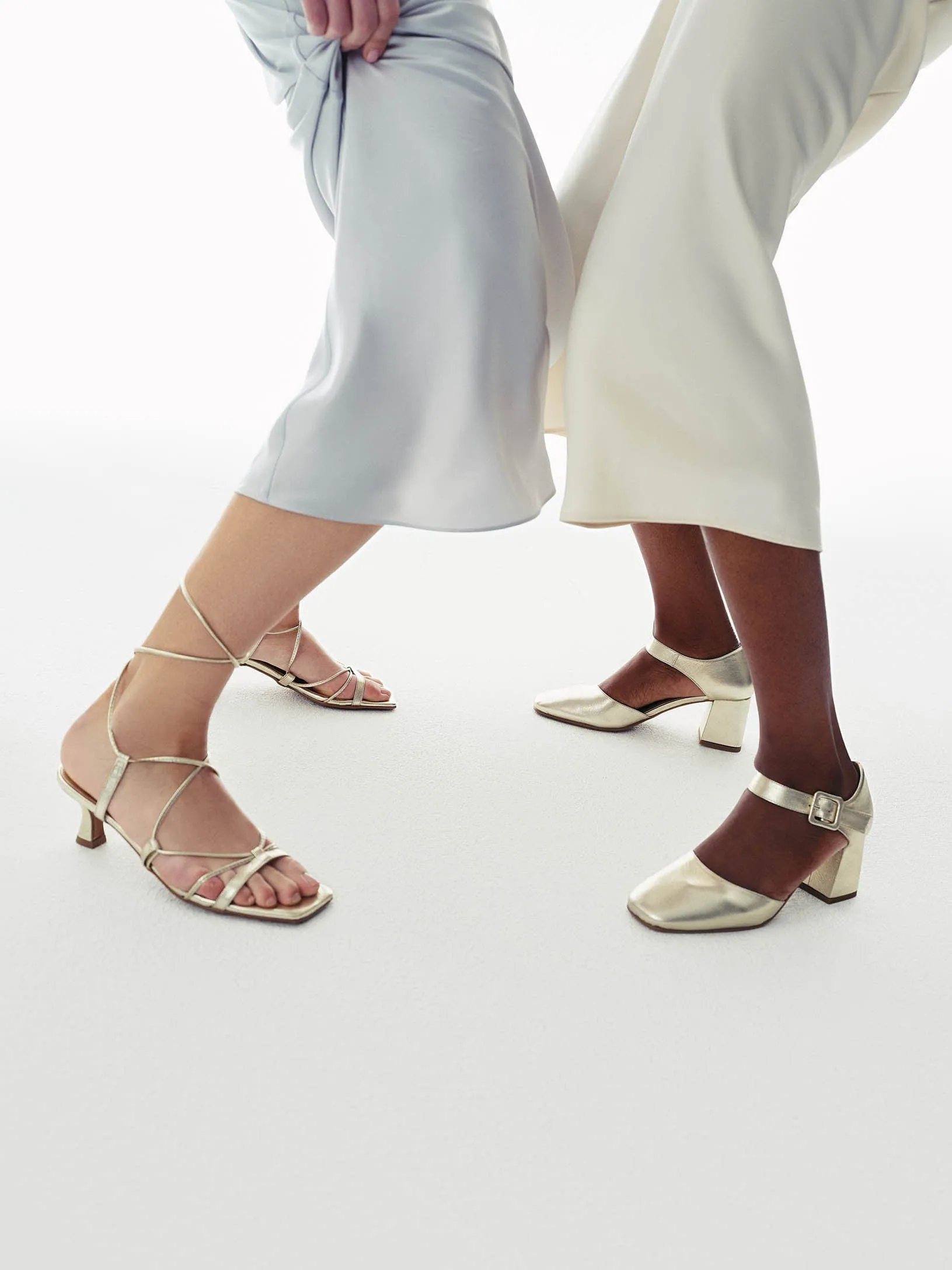 Livia Gold Heel Maguire