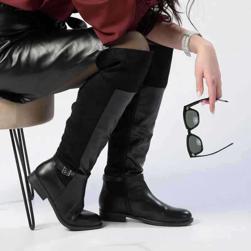 Madison Gianna Full Length Boot - Black