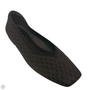 Margot Square-Toe V-Cut Flats By Vivaia In Brown Chain, Size: 10.5