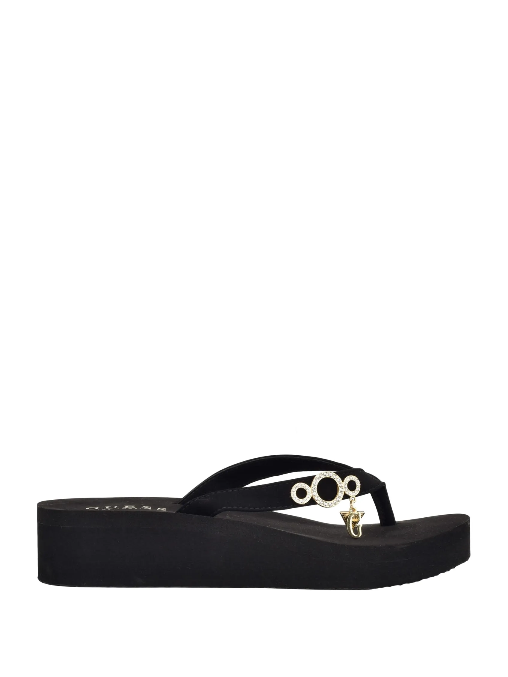 Marts Dangle Charm Platform Wedge Sandals