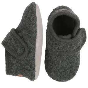 MELTON Wool Slippers Classic Antracite
