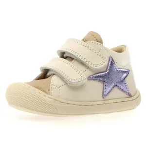 Naturino Girl's Kolde Vl Casual Shoes - Milk / Platinum / Lilac