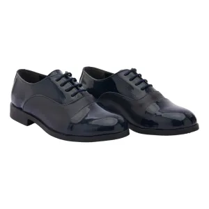 Navy Patent Oxford Shoes