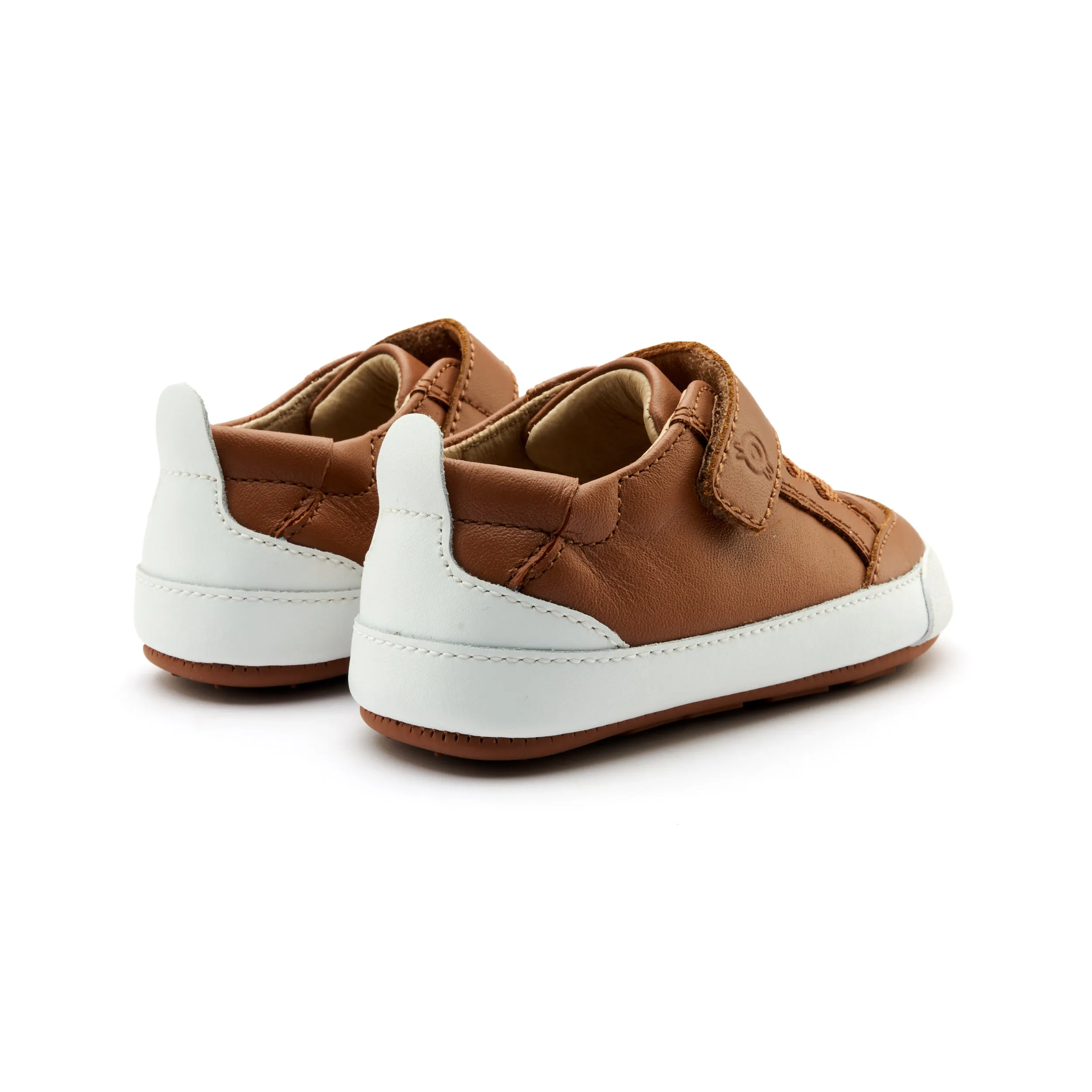 Old Soles Boy's and Girl's 0086RT Tready Baby Casual Shoes - Tan / Snow / Gum Sole